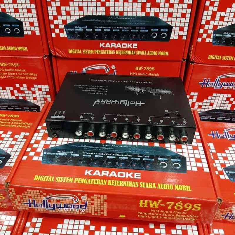 Promo Preamp Pre Amp Parametik Equalizer Karaoke Mobil Hollywood Hw