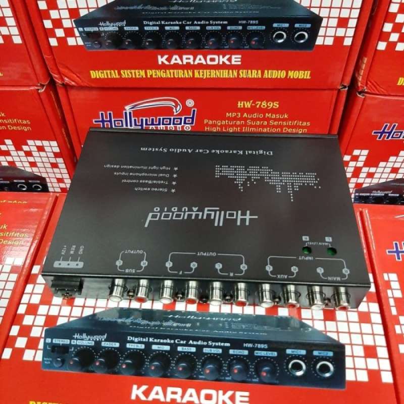 Promo Preamp Pre Amp Parametik Equalizer Karaoke Mobil Hollywood Hw
