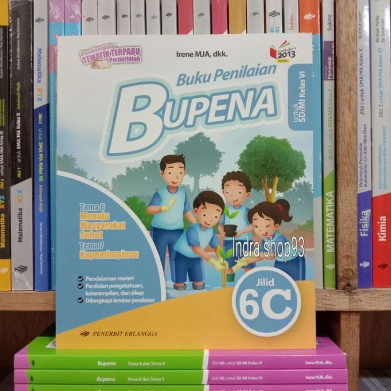 Promo Buku Bupena 6a,6b,6c,6d Kelas 6 Sd K13 Revisi Erlangga ...