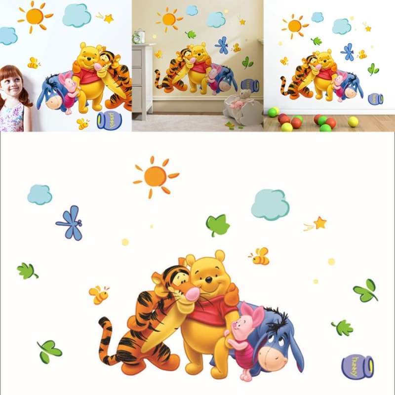 Promo Diy Stiker Dinding Dengan Bahan Pvc Dan Gambar Kartun Winnie The