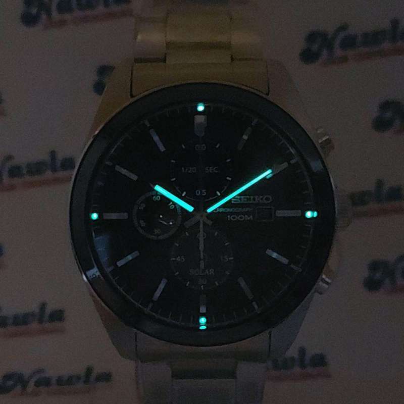 Jual Seiko Solar Ssc715p1 Chronograph Black Dial Jam Tangan Pria