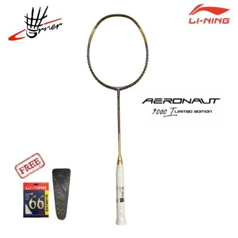 バドミントンラケットLI-NING えげつない AERONAUT 9000iジャンク品