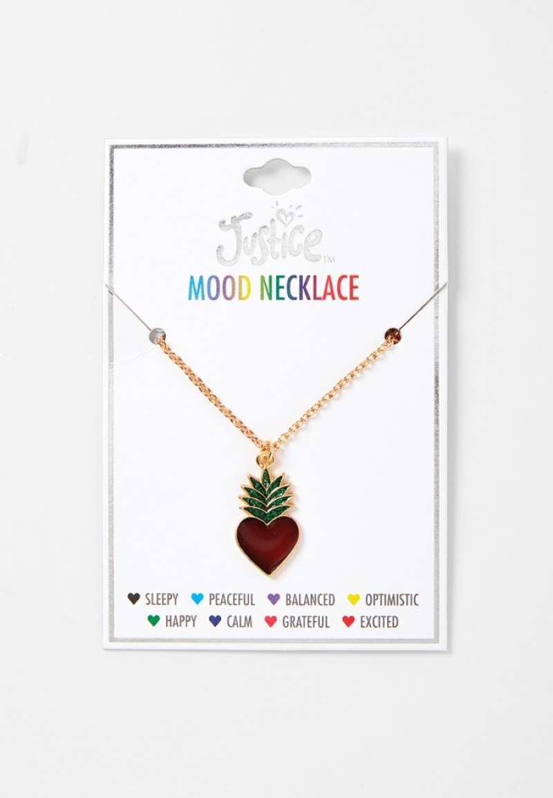 Justice mood necklace online