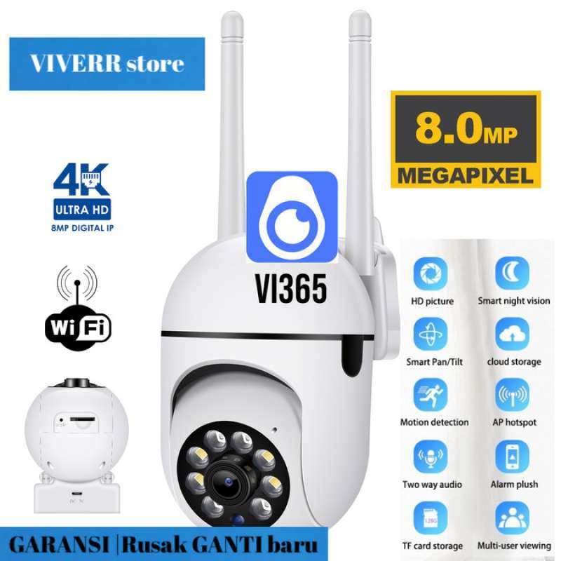 Promo Cam Cctv Ptz Kamera Keamanan App Vi365 Outdoor/indoor. Diskon 23% ...