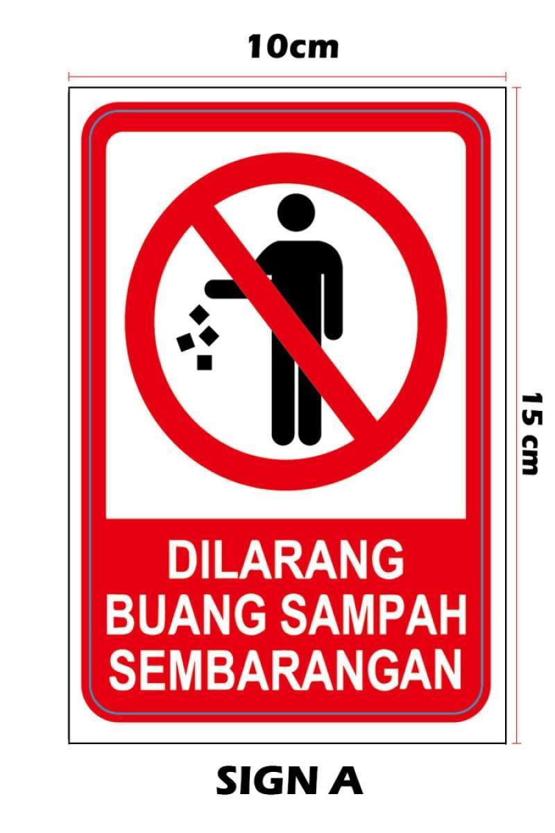 Jual Meth Sticker Sign Label Pemberitahuan Tanda Dilarang Masuk Staff ...