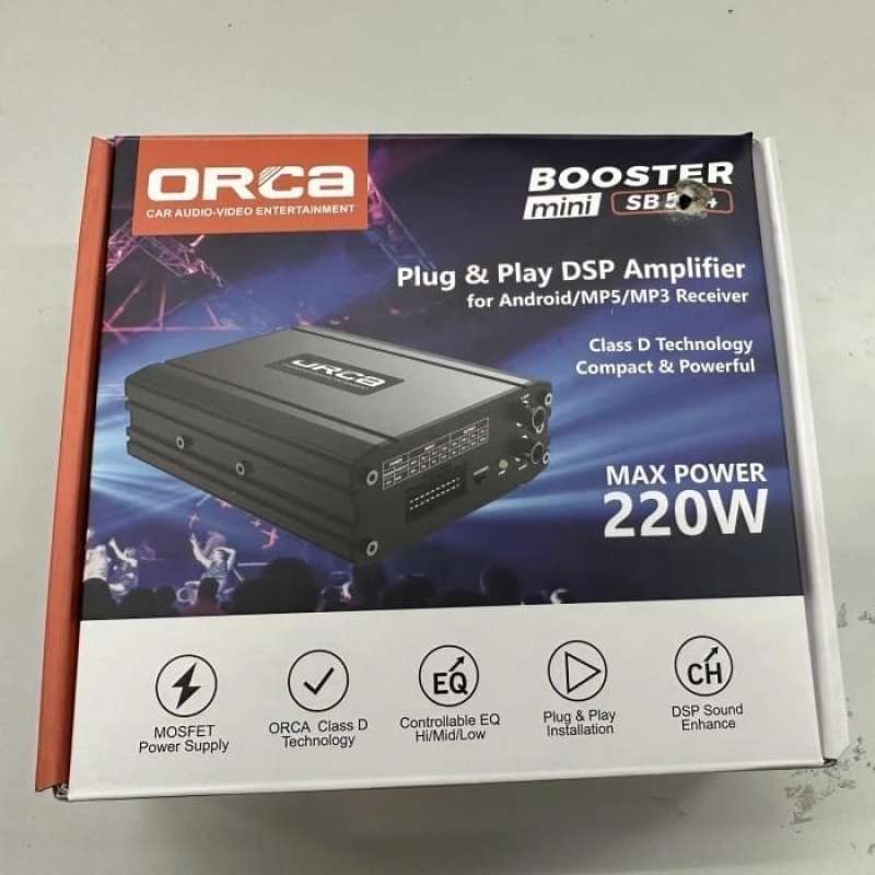 Jual Orca & Sound Booster Mini Dsp Sb 55.4 Plug & Play Dsp Amplifier ...