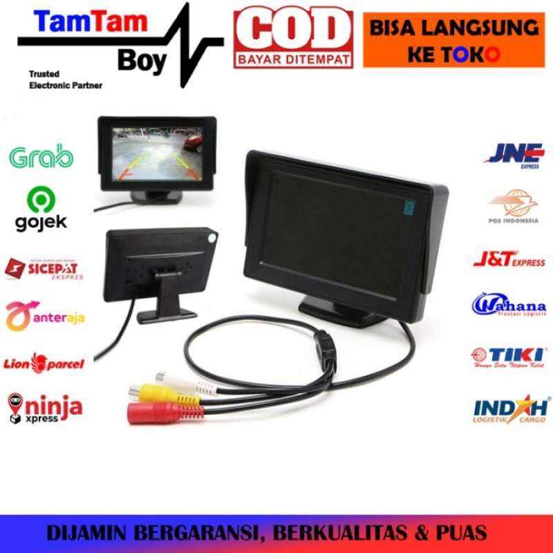 Jual Monitor Mini Rear View Tft Lcd 4.3 Inch Bisa Untuk Tv Satelit ...