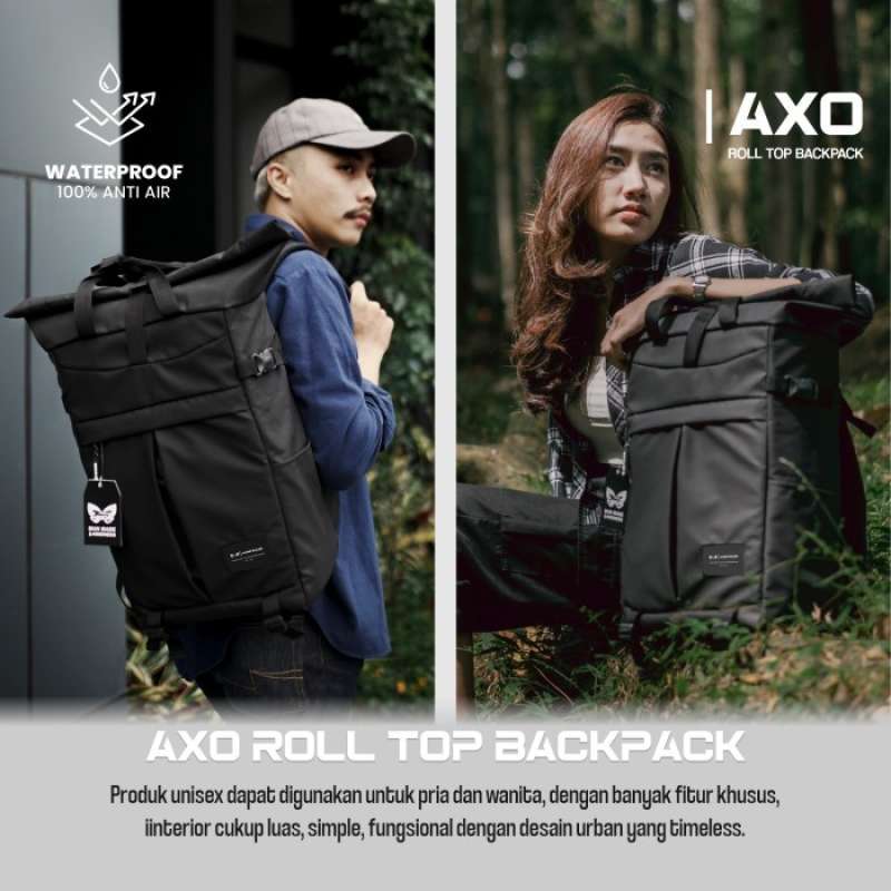 Axo Backpack Tas Ransel Unisex Tas Laptop Outdoor Waterproof