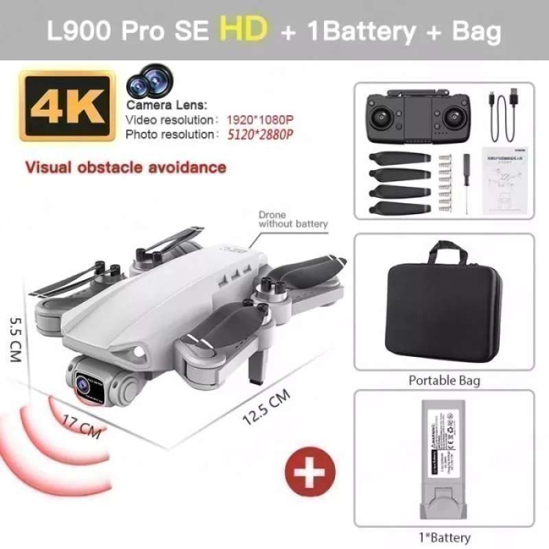 Jual L900 Pro Se Drone Gps 4k Hd Dual Camera 5g Visual Obstacle ...