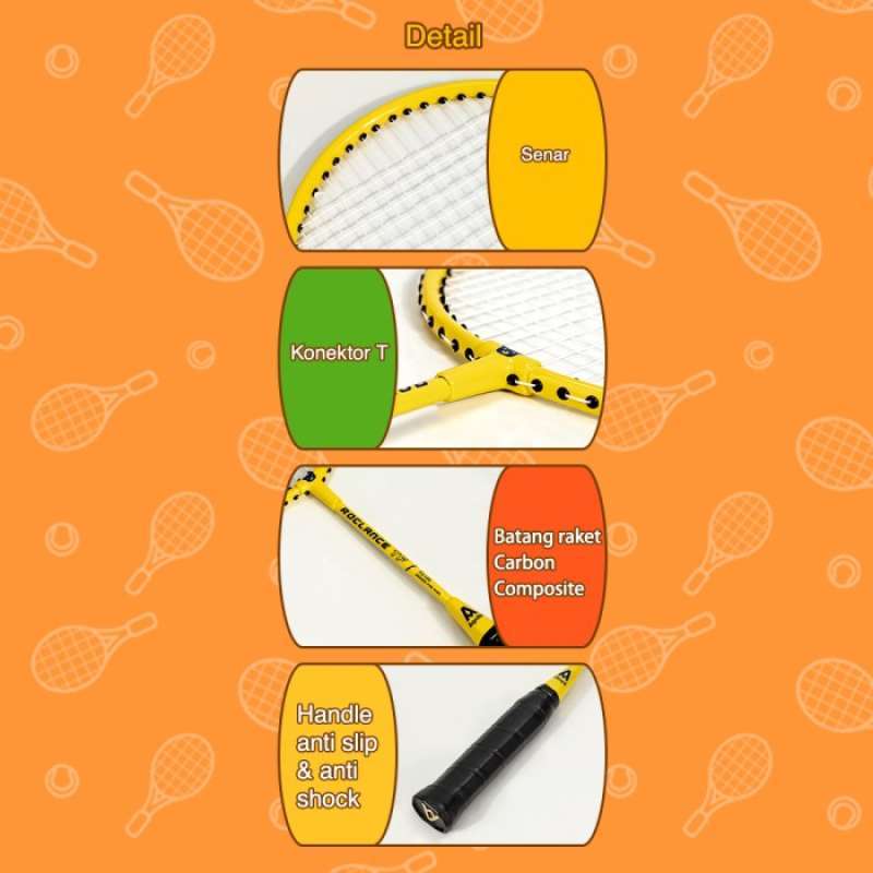 Promo Deli Children Badminton Racket / Raket Bulu Tangkis Anak F2135 ...