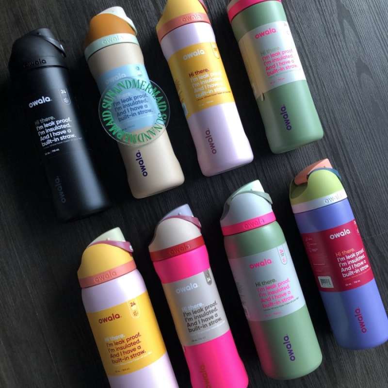 Set Di Ricambio Per Bottiglia Owala FreeSip | 4 Tappi In Silicone + 4 Pulsanti + 4 Molle + Cacciavite | Compatibile 19/24/25/32/40 Oz