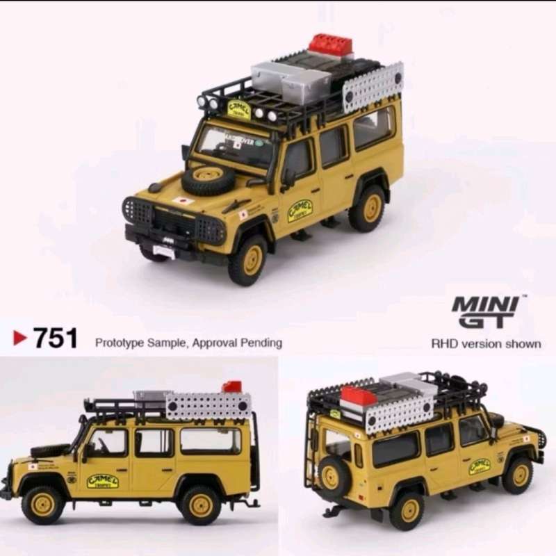 Jual Mini Gt Land Rover Defender 110 1989 Camel Trophy
