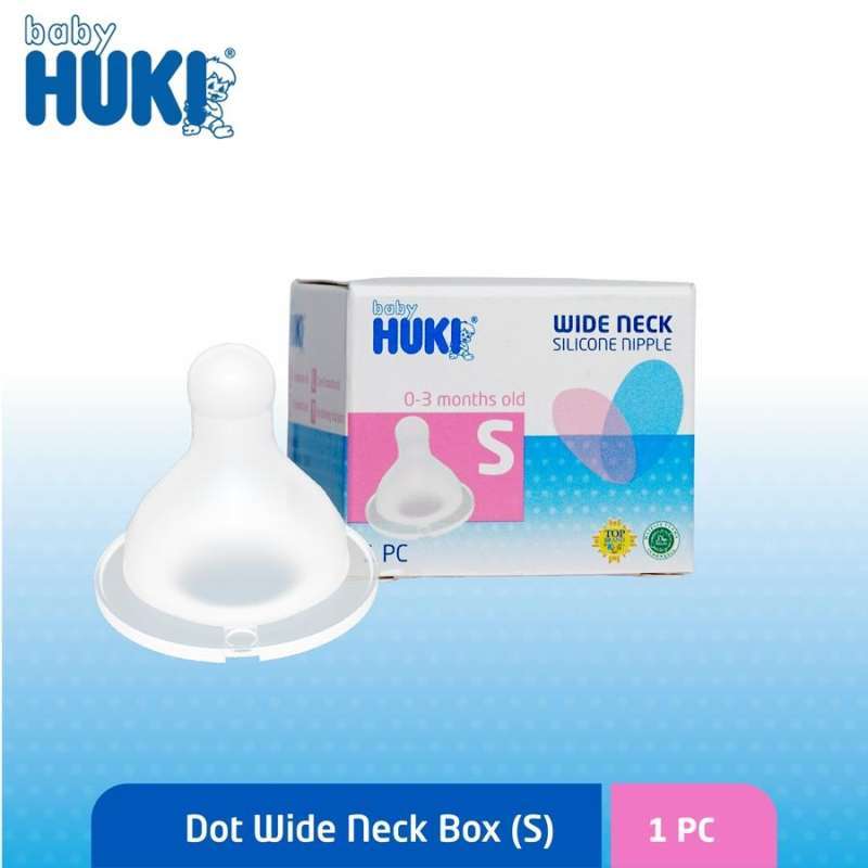 Promo Dot Silicone Wide Neck Huki 1pc - Dot Silikon Leher Lebar Bayi ...
