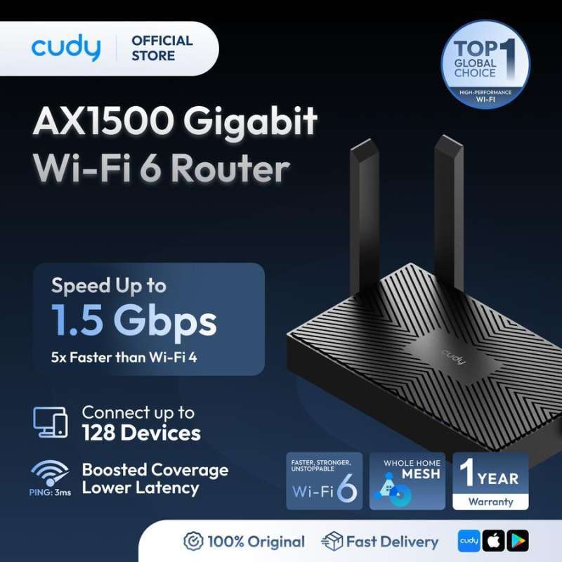 Jual Cudy Wr1500 Cudy Wr1500 Wifi 6 Router Ax1500 Dual Band Di Seller ...