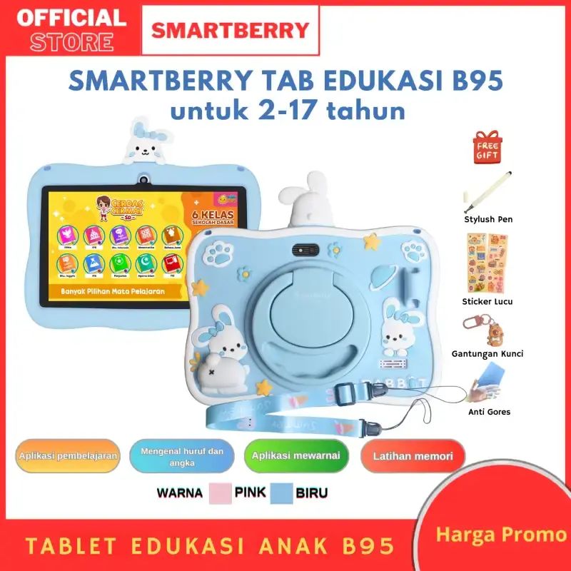 Promo Smartberry Study Tab 4/128gb B89 Plus / B95 / Tablet / Hadiah ...