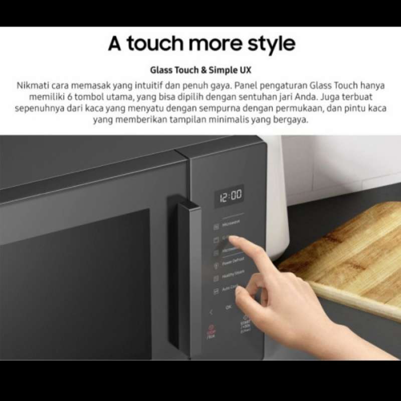 Jual SAMSUNG MG30T5068CK/SE MICROWAVE DENGAN CRUSTY PLATE di Seller