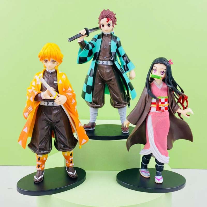 Promo Figure Demon Slayer Set Isi 6 Kimetsu No yaiba Tanjiro Nezuko