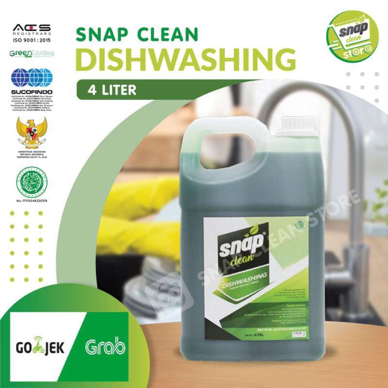Promo Dishwasing Sabun Cuci Piring SNAP CLEAN 4lt Khusus Grab Gojek promo-dishwasing-sabun-cuci-piring-snap-clean-4lt-khusus-grab-gojek