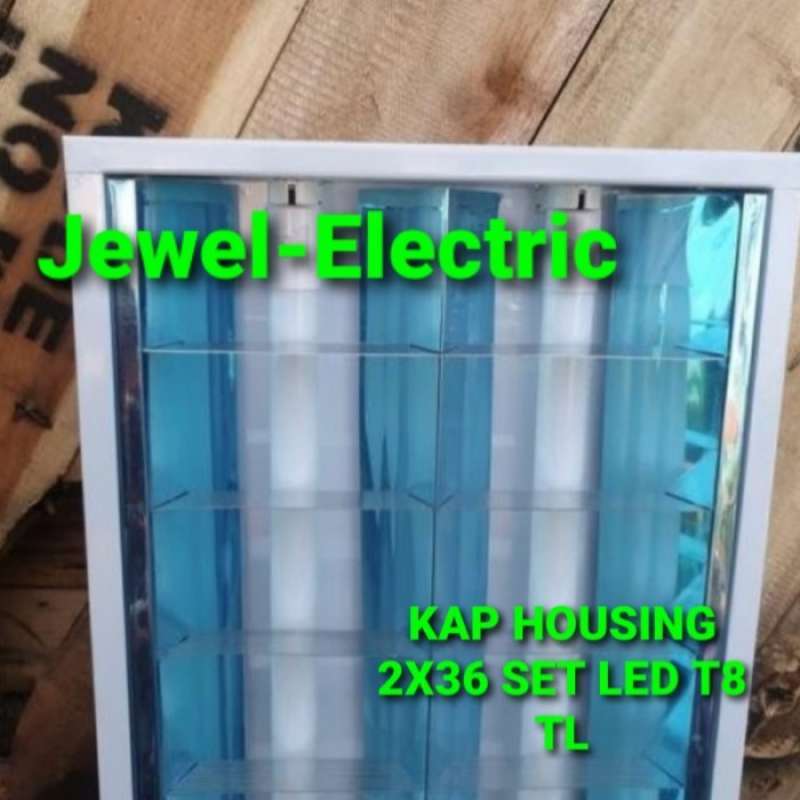 Jual Kap Lampu Rm 2x36/housing Tl Rm 2x36/rumah Lampu T8 Tl Rm Inbow ...