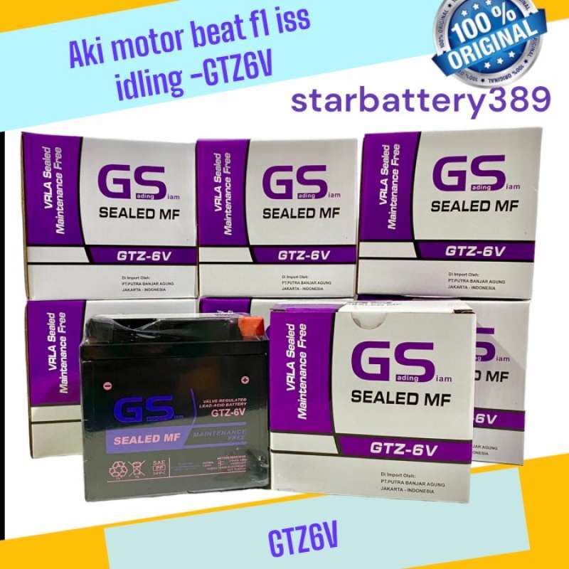 Promo Aki motor Honda Vario 150 Tekno (GTZ7S GS E) aki kering Vario 150