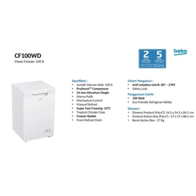 Jual Beko Chest Freezer Cf100wd 100l Di Seller Honey Living Meruya