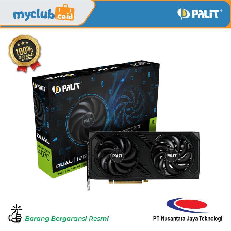 Jual Palit VGA GeForce RTX™ 4070 Dual 12GB 192bit GDDR6X di Seller ...