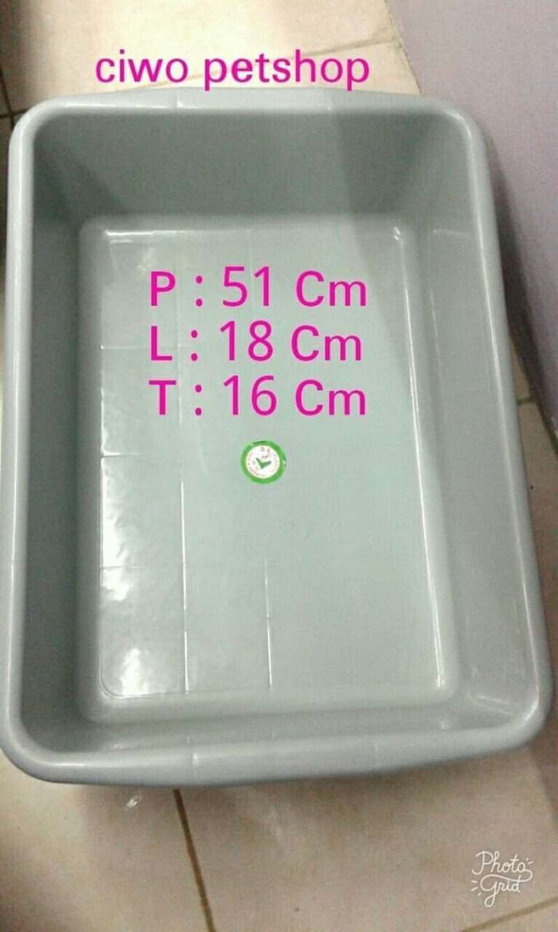 Promo LITTER BOX KUCING TEMPAT PASIR TEMPAT BAB UKURAN JUMBO Diskon 23