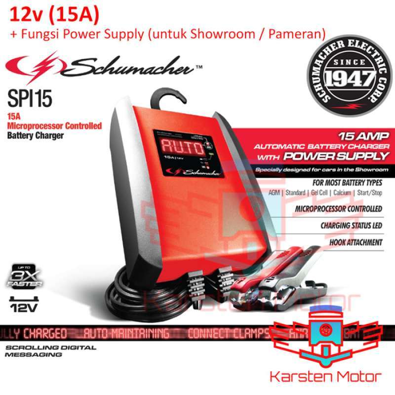 Promo Charger aki 12v 15A & PowerSupply 12v 10A (showroom) SPi15