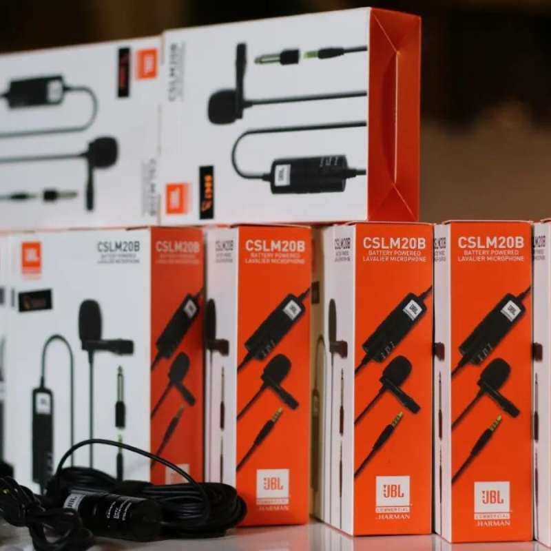 Promo JBL CSLM20B LAVALIER MICROPHONE CLIP ON MIC VLOG Diskon 23 di