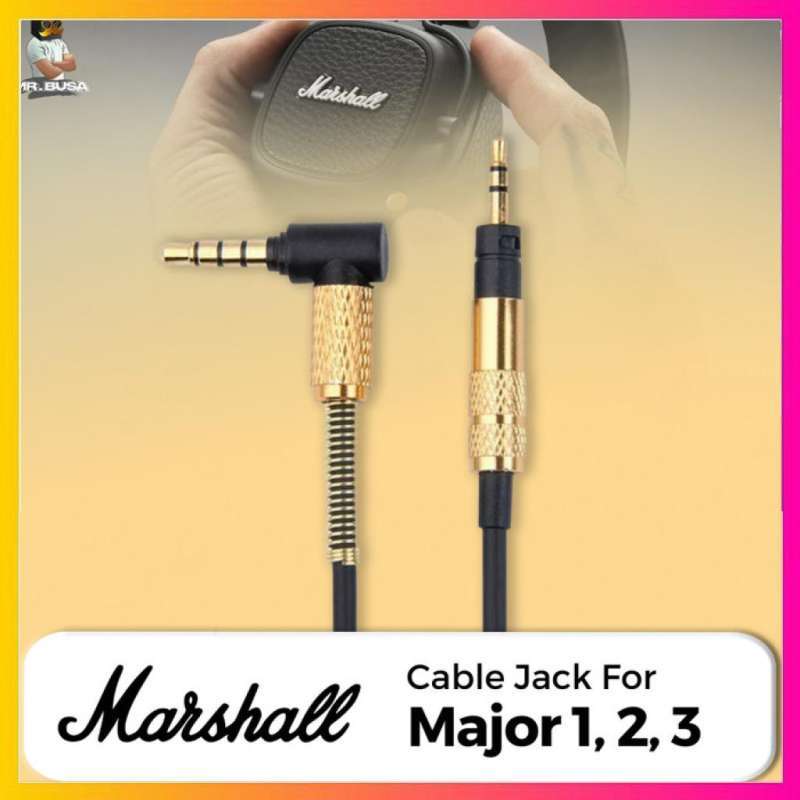 Jual LIMITED CABLE JACK MICROPHONE HEADPHONE MARSHALL MAJOR 1 2 3 I II