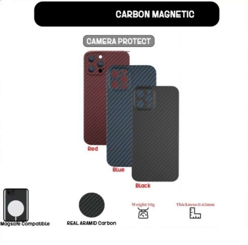 Promo Case iPhone 13 Pro Max 13 Pro REAL ARAMID CARBON Camera Protect