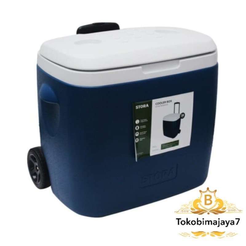Promo Stora Cooler Box 38 Ltr / Box Pendingin Roller Disertai Roda