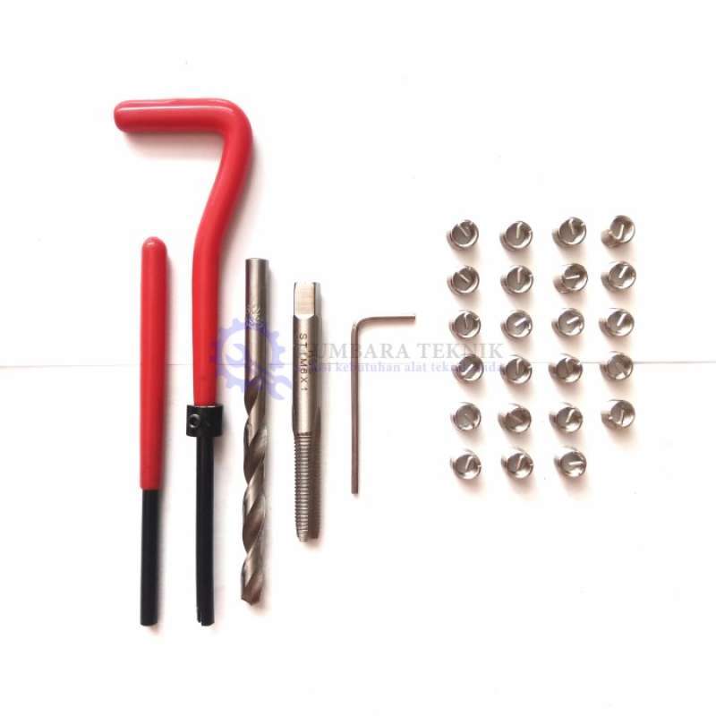 Promo HELICOIL RECOIL SET M6/HANDLE TANGKAI/BOR/TAP Diskon 33 di Seller Mitraa Berkah