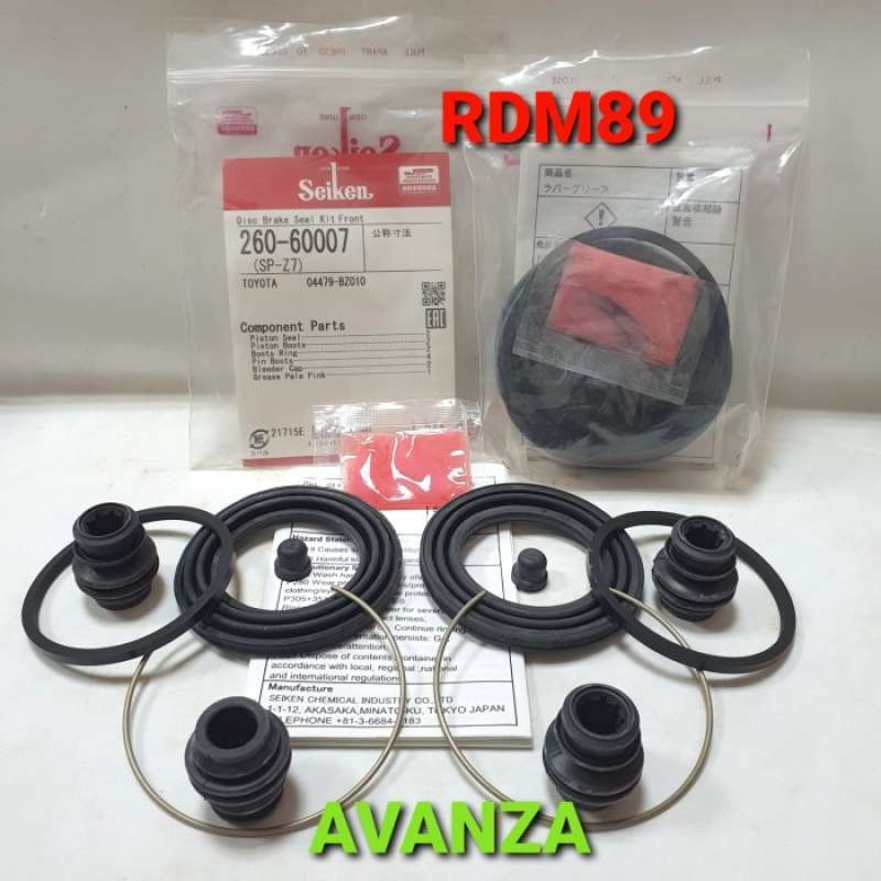 Promo CALIPER KIT AVANZA 04479BZ010 SPZ7 SEIKEN KALIPER KIT DEPAN