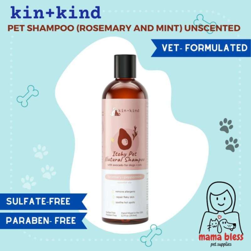 Promo KIN+KIND ITCHY PET SHAMPOO (Rosemary + Mint) Dog and Cat 12 oz