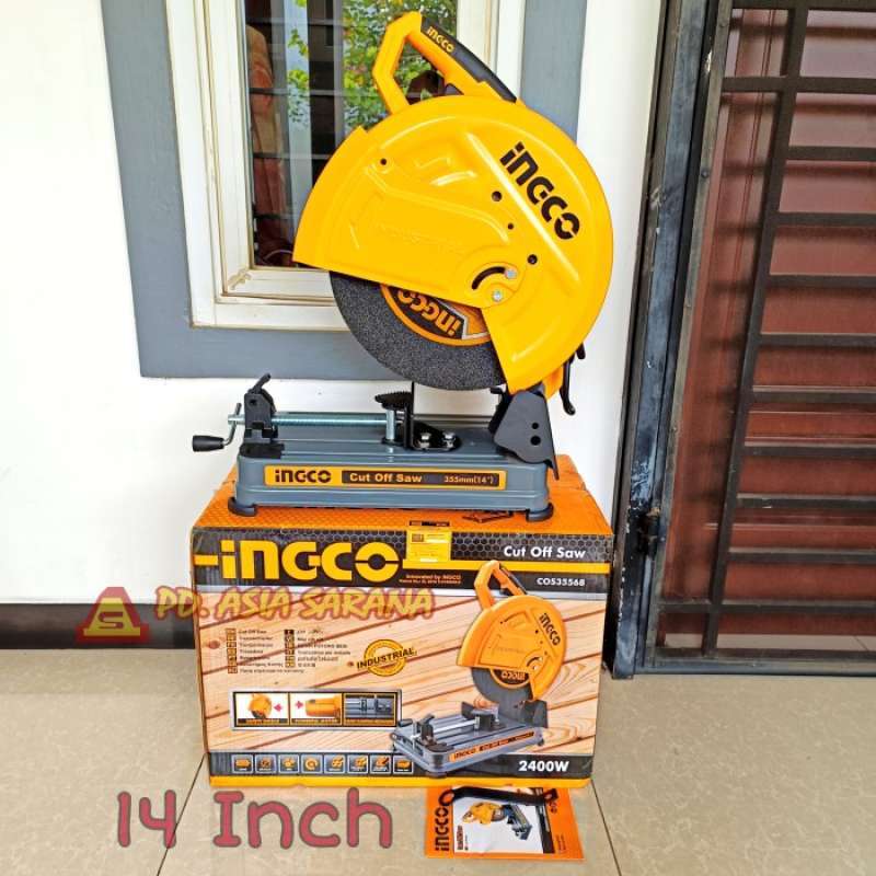 Promo Cut Off Saw Machine 14 Inch INGCO COS35568 Mesin Cutting Wheel ...