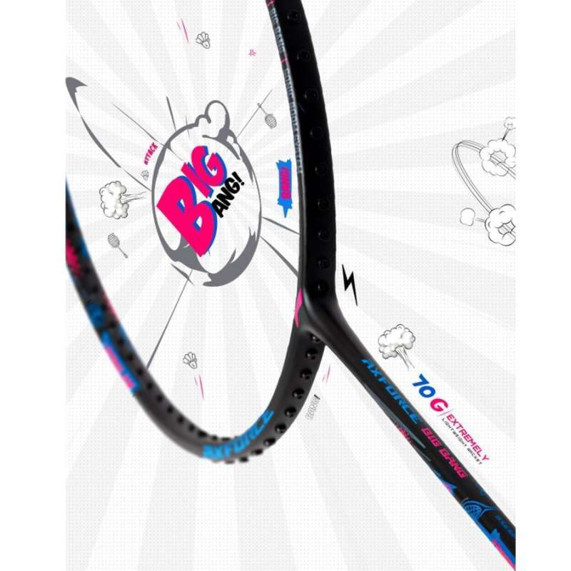 Jual New Raket Badminton Lining Axforce / Ax Force Big Bang 7u Black Di ...