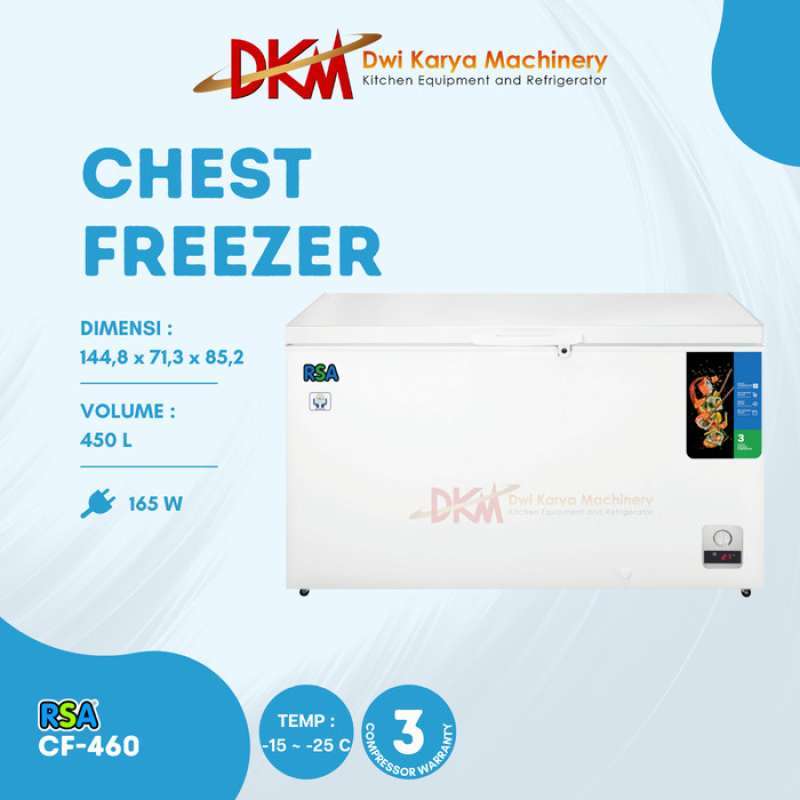 Promo Chest Freezer Rsa Cf460/Freezer Box 450 Liter Rsa Cf 460/Rsa