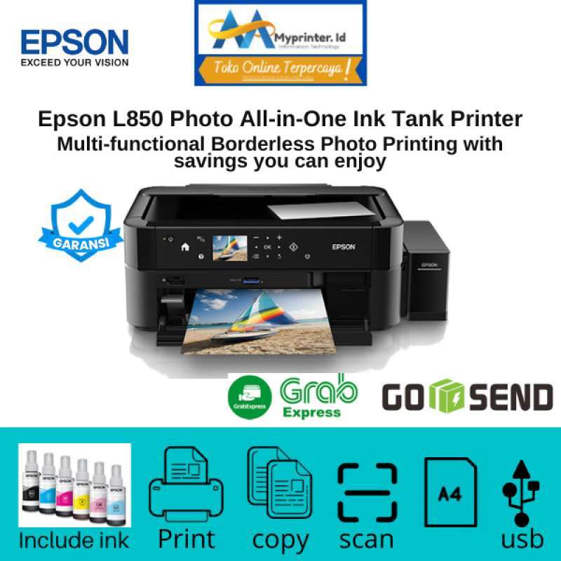 Promo Epson L850 Hitam Diskon 23% di Seller Cuanz Store - Meruya ...