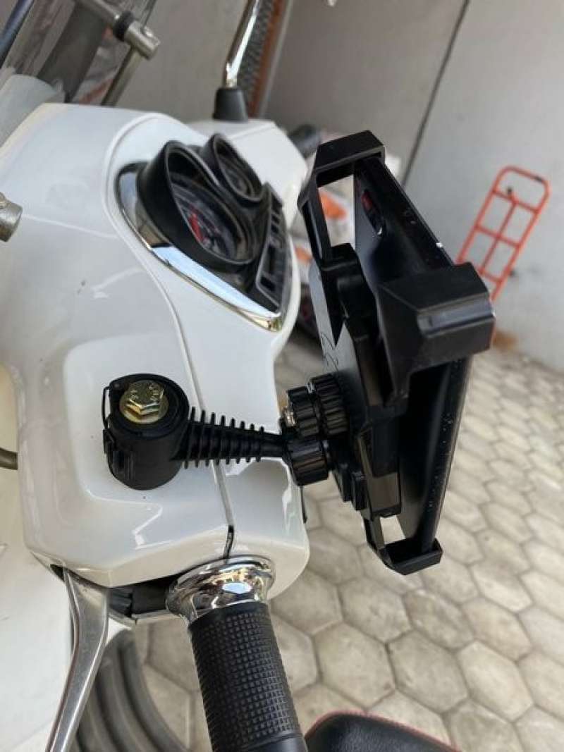 Jual Sperpart Motor Holder Hp Handphone Vespa Matic Sprint Lx Primavera ...