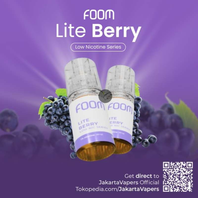 Promo Foom Lite Berry Salt Nic 30ML by Foom Lab / Liquid Foom Lite
