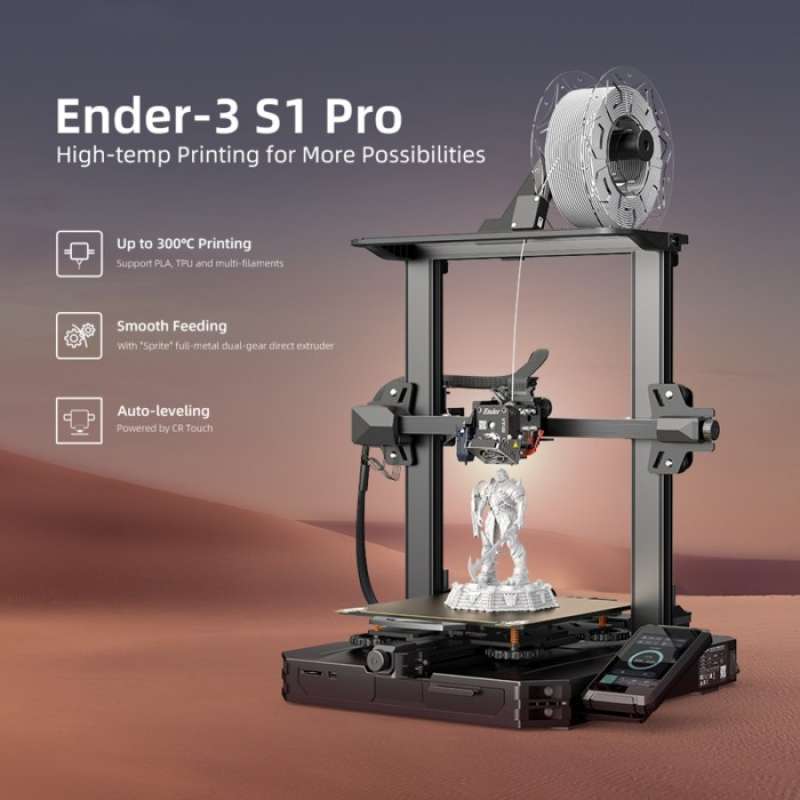 Promo Creality Ender 3 S1 Pro 3D Printer Autolevel Direct Drive Hotend ...