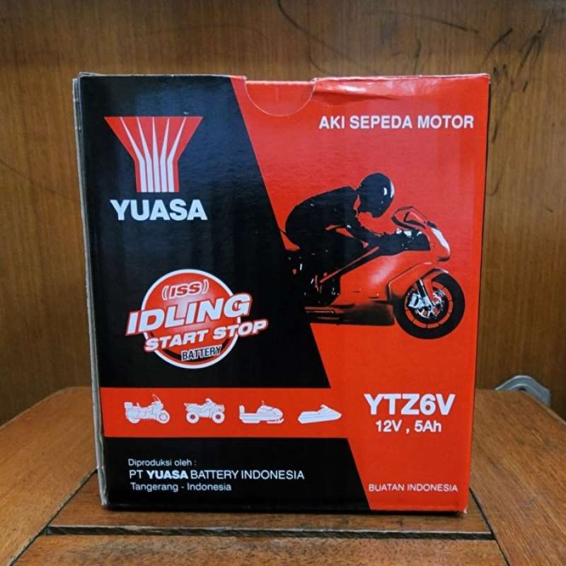 Promo Aki Motor Yuasa Ytz6V Buat Yamaha Nmax Diskon 17% di Seller