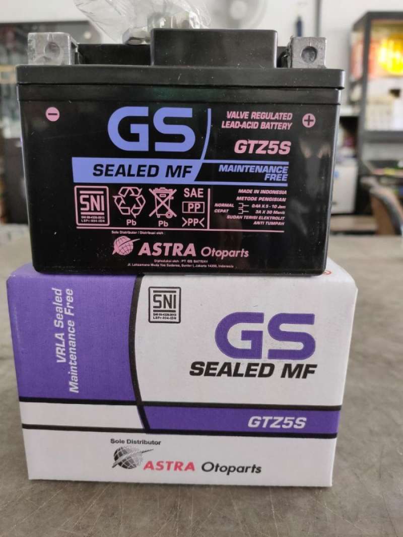 Promo Aki Motor Mio Soul Gs Astra Gtz5s Aki Kering Diskon 17% Di Seller