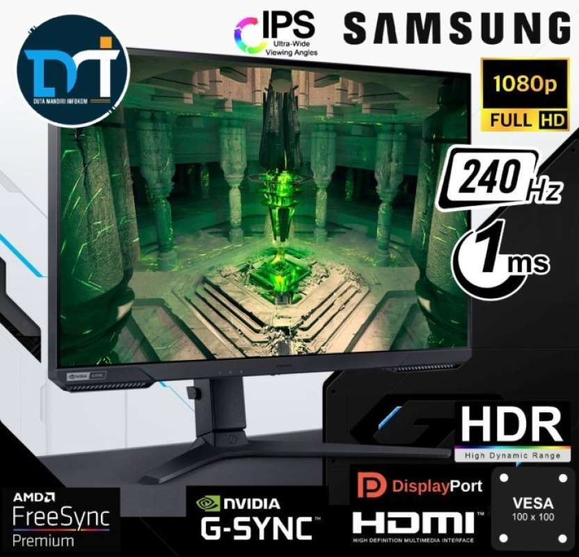 Promo Samsung Odyssey G4 S27bg400 27 Fhd Ips 240hz 1ms Hdr Hdmi Dp