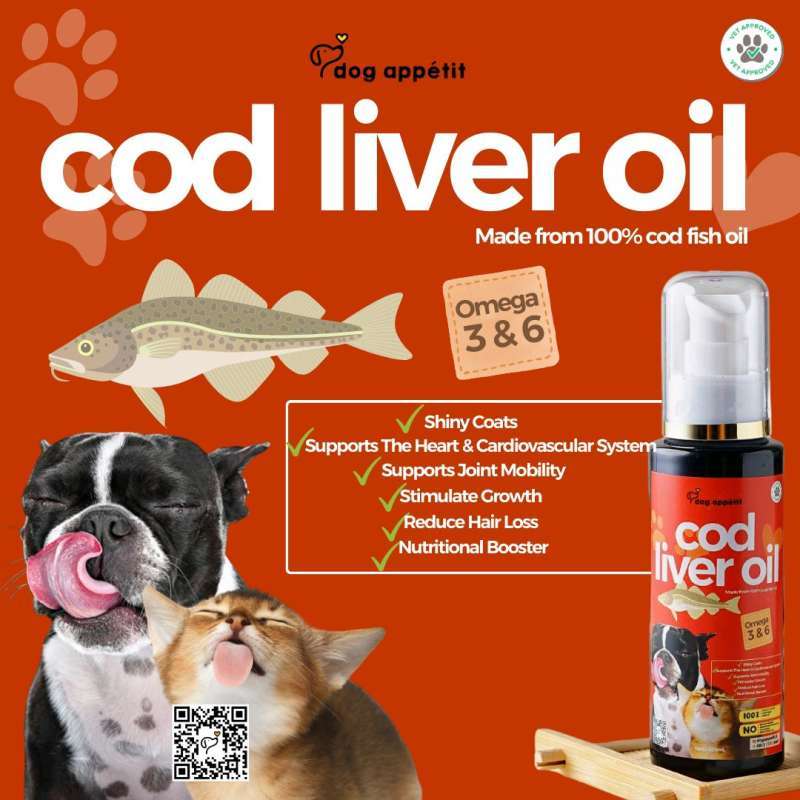 Jual Dog Appetit COD LIVER OIL Minyak Ikan Cod Vitamin Supplement