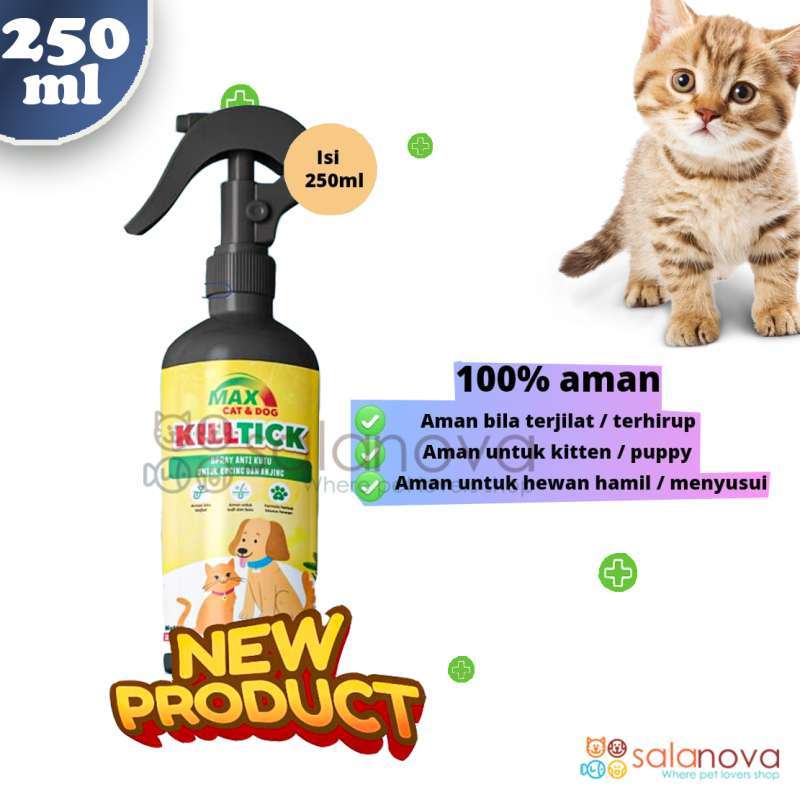Promo Max Kill Tick 250ml Anti Kutu Spray Kucing dan Anjing Diskon 33