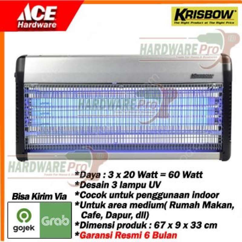 Promo Lampu Perangkap Nyamuk Dan Lalat-Insect Killer 3X20Watt Krisbow ...
