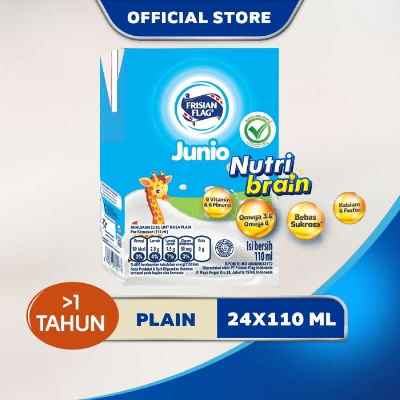 Promo Frisian Flag Junio Susu Uht Plain Multipack [6X110Ml] 4 Pack ...