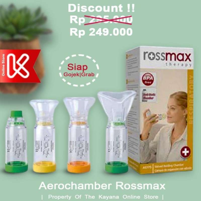 Promo Terbaik Aerochamber Rossmax Inhaler Spacer Penderita Asma